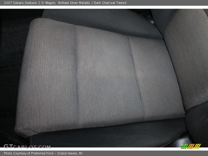 Brilliant Silver Metallic / Dark Charcoal Tweed 2007 Subaru Outback 2.5i Wagon