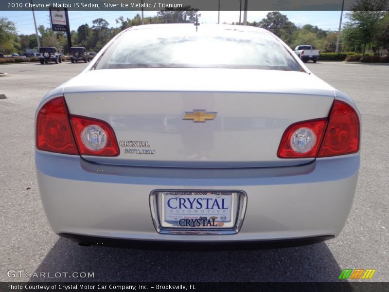 Silver Ice Metallic / Titanium 2010 Chevrolet Malibu LS Sedan