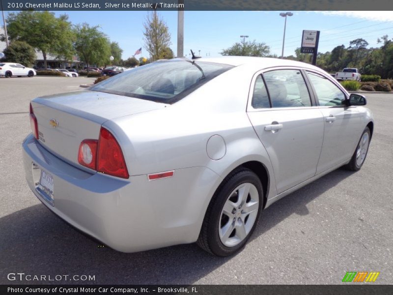 Silver Ice Metallic / Titanium 2010 Chevrolet Malibu LS Sedan