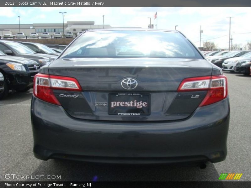 Magnetic Gray Metallic / Ivory 2012 Toyota Camry LE