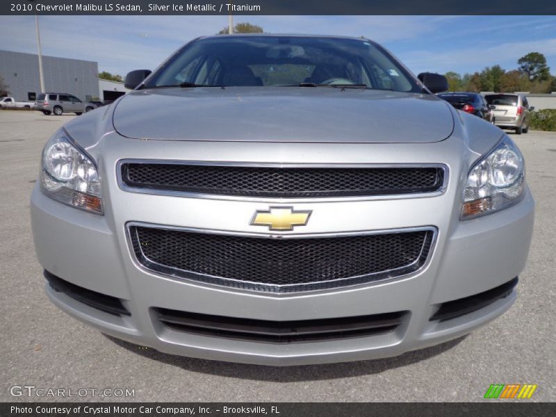 Silver Ice Metallic / Titanium 2010 Chevrolet Malibu LS Sedan