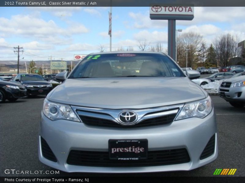 Classic Silver Metallic / Ash 2012 Toyota Camry LE