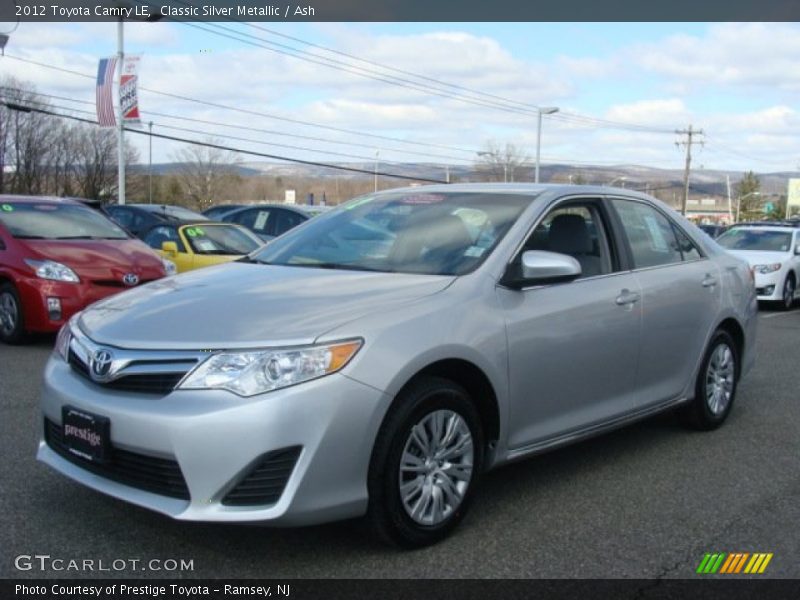 Classic Silver Metallic / Ash 2012 Toyota Camry LE