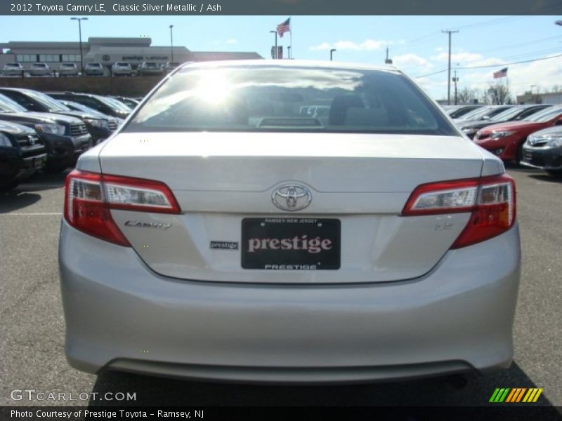 Classic Silver Metallic / Ash 2012 Toyota Camry LE