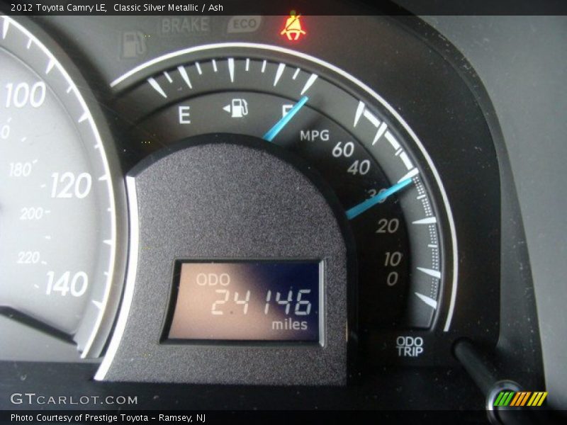 Classic Silver Metallic / Ash 2012 Toyota Camry LE