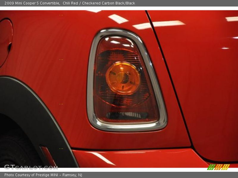 Chili Red / Checkered Carbon Black/Black 2009 Mini Cooper S Convertible