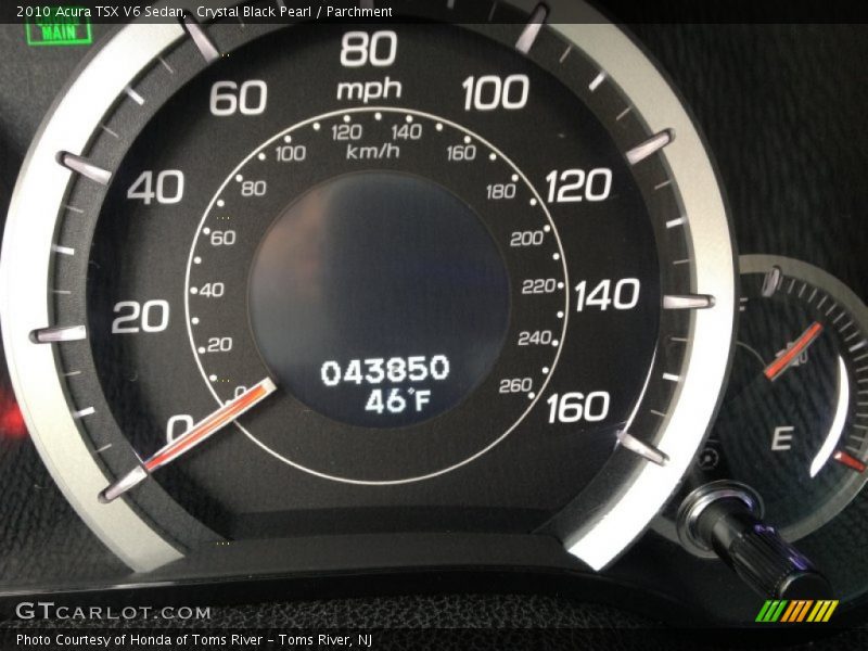 Crystal Black Pearl / Parchment 2010 Acura TSX V6 Sedan