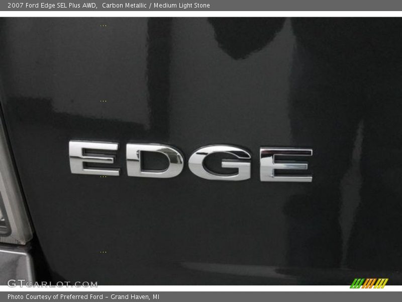 Carbon Metallic / Medium Light Stone 2007 Ford Edge SEL Plus AWD