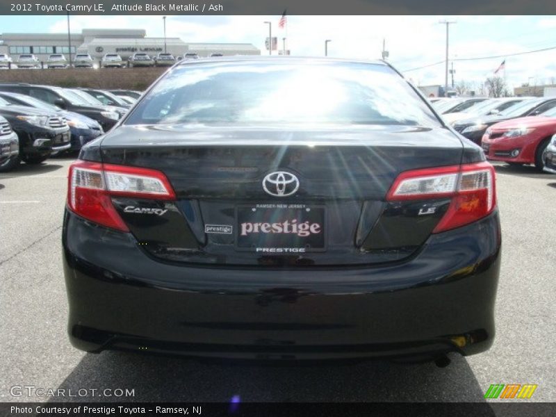 Attitude Black Metallic / Ash 2012 Toyota Camry LE