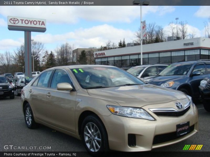 Sandy Beach Metallic / Bisque 2011 Toyota Camry Hybrid