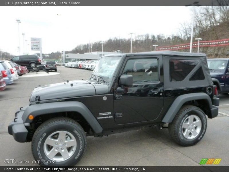 Black / Black 2013 Jeep Wrangler Sport 4x4