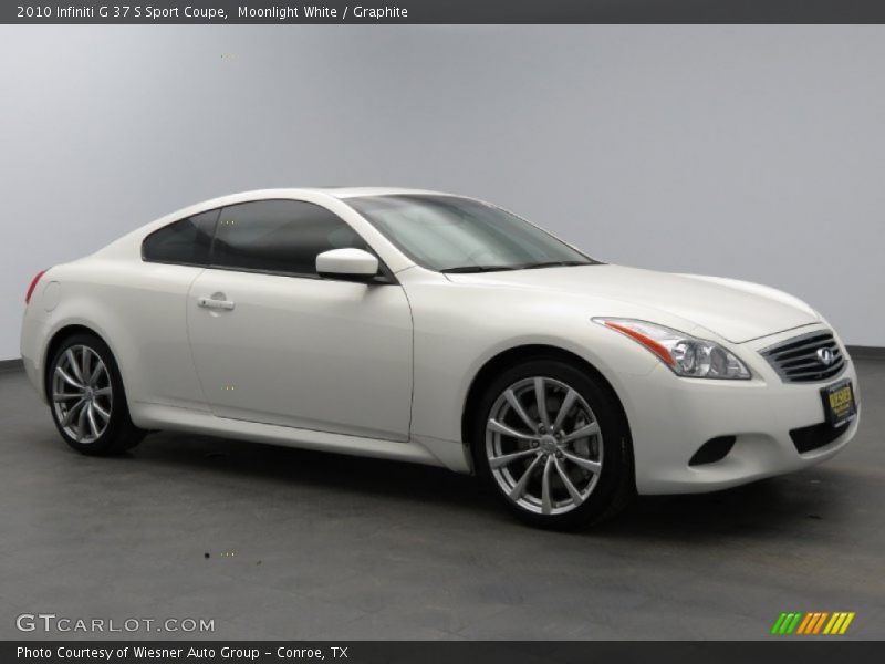 Moonlight White / Graphite 2010 Infiniti G 37 S Sport Coupe