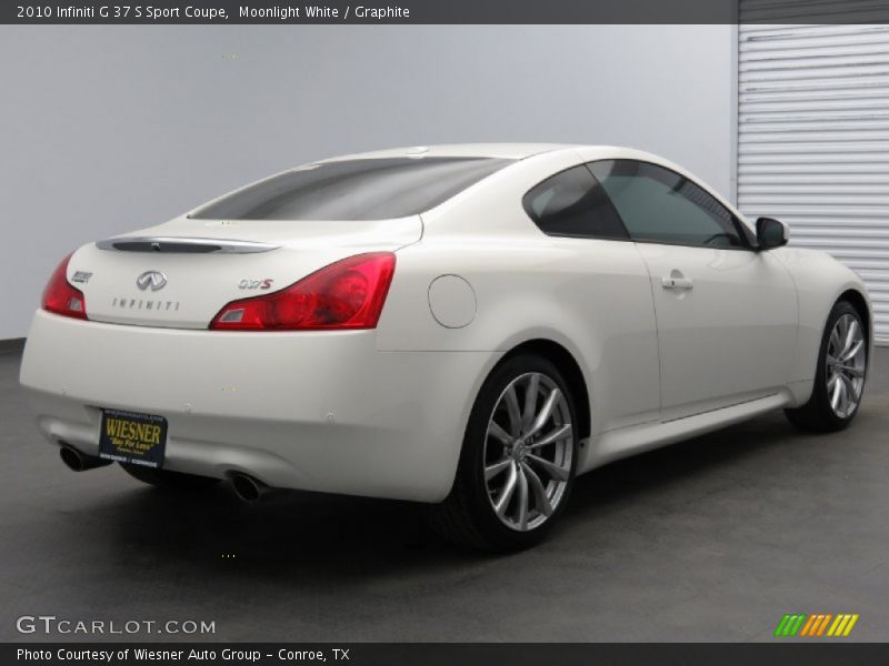 Moonlight White / Graphite 2010 Infiniti G 37 S Sport Coupe