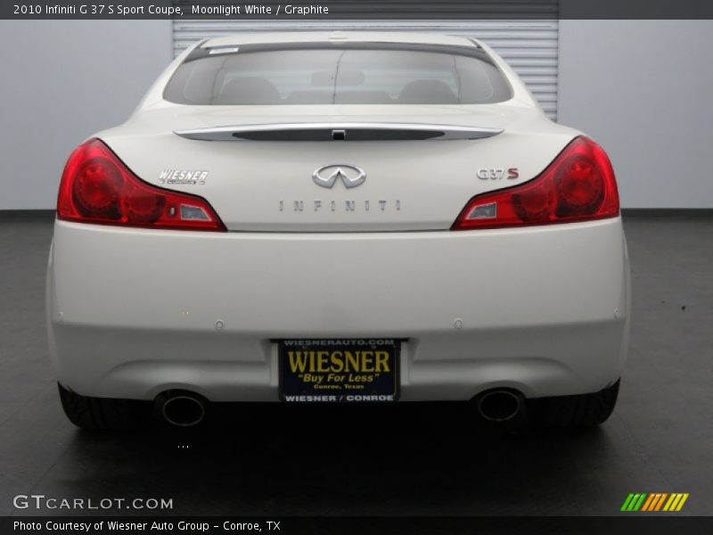 Moonlight White / Graphite 2010 Infiniti G 37 S Sport Coupe