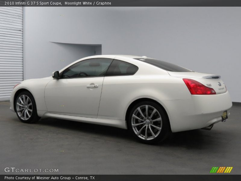 Moonlight White / Graphite 2010 Infiniti G 37 S Sport Coupe