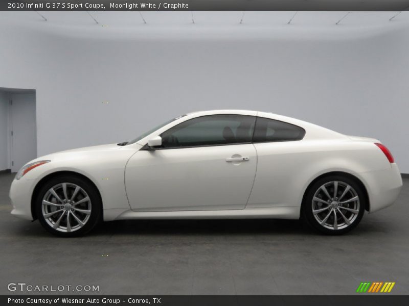 Moonlight White / Graphite 2010 Infiniti G 37 S Sport Coupe