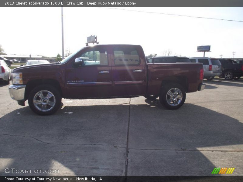 Deep Ruby Metallic / Ebony 2013 Chevrolet Silverado 1500 LT Crew Cab