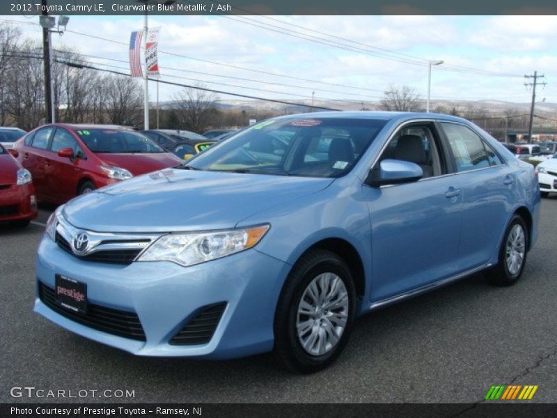 Clearwater Blue Metallic / Ash 2012 Toyota Camry LE