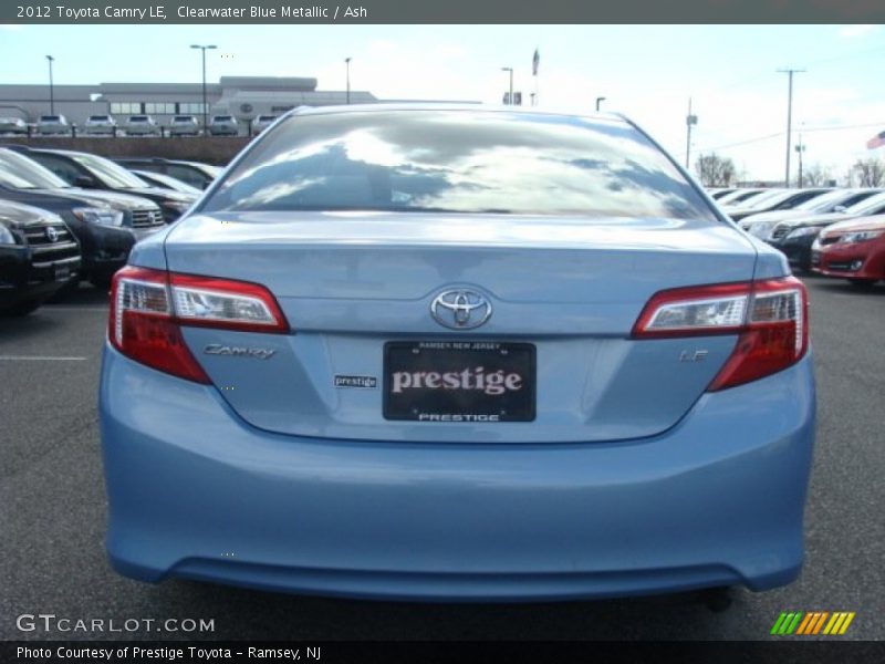 Clearwater Blue Metallic / Ash 2012 Toyota Camry LE