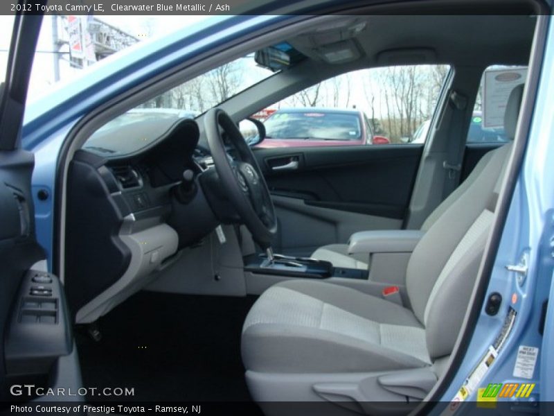 Clearwater Blue Metallic / Ash 2012 Toyota Camry LE