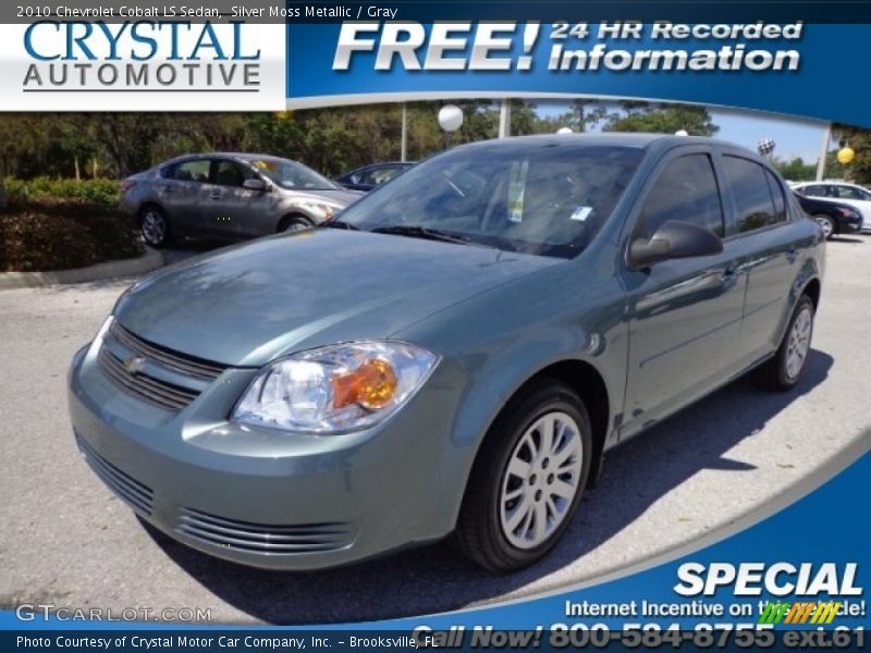 Silver Moss Metallic / Gray 2010 Chevrolet Cobalt LS Sedan