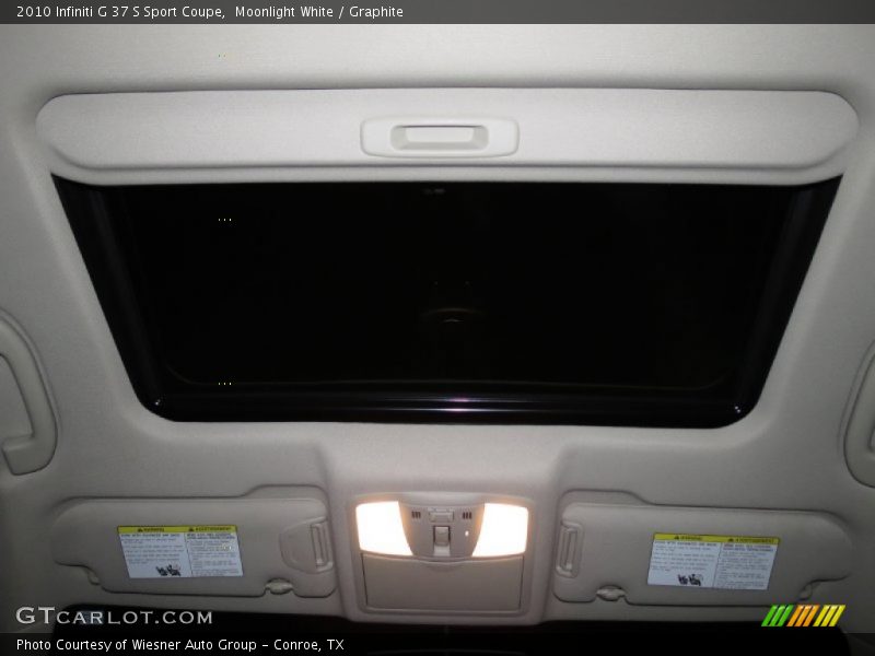Moonlight White / Graphite 2010 Infiniti G 37 S Sport Coupe