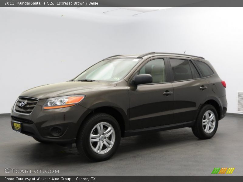 Espresso Brown / Beige 2011 Hyundai Santa Fe GLS