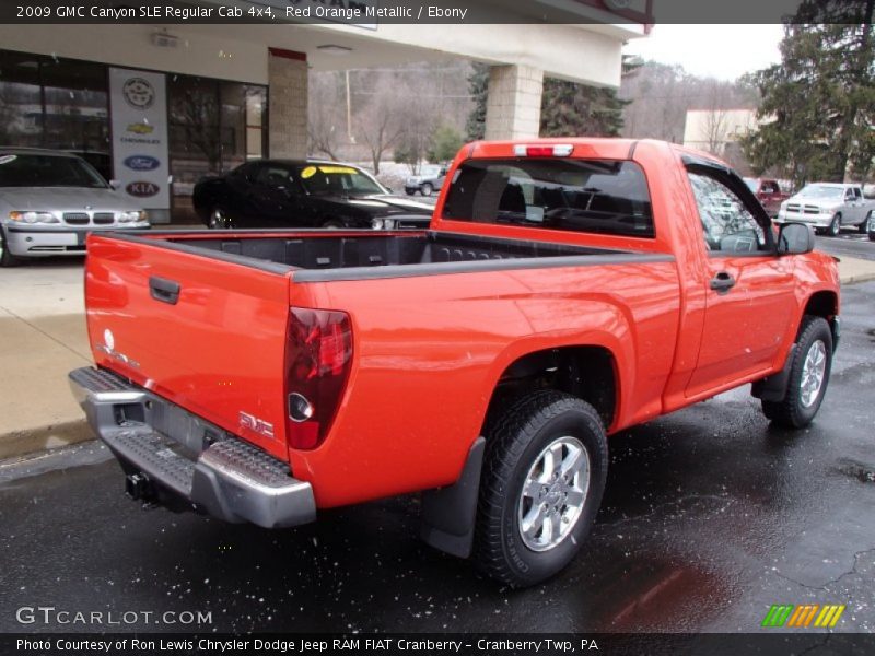 Red Orange Metallic / Ebony 2009 GMC Canyon SLE Regular Cab 4x4