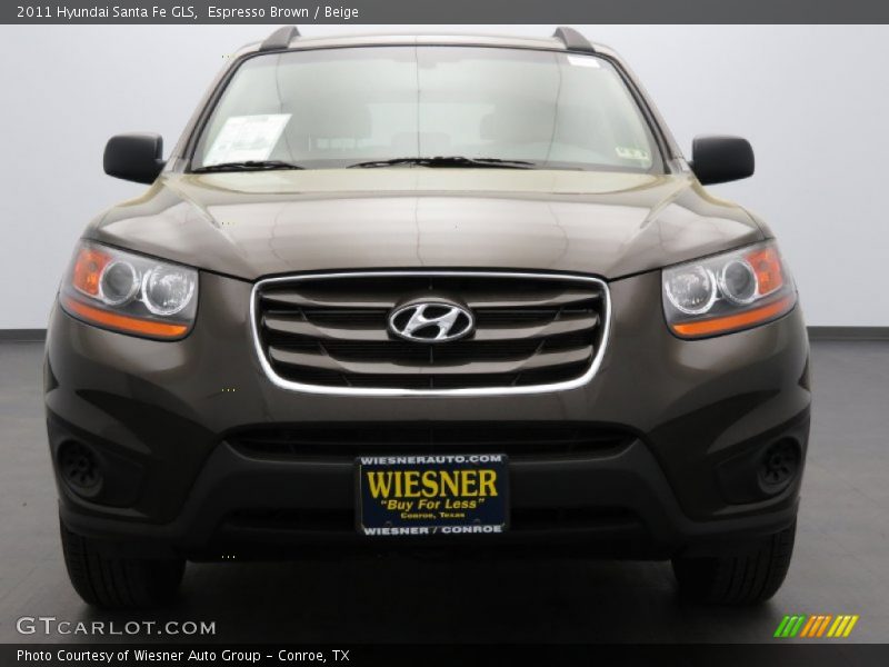 Espresso Brown / Beige 2011 Hyundai Santa Fe GLS