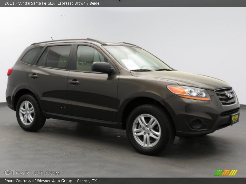 Espresso Brown / Beige 2011 Hyundai Santa Fe GLS