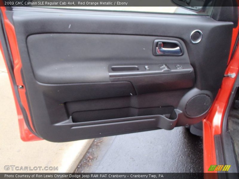 Red Orange Metallic / Ebony 2009 GMC Canyon SLE Regular Cab 4x4