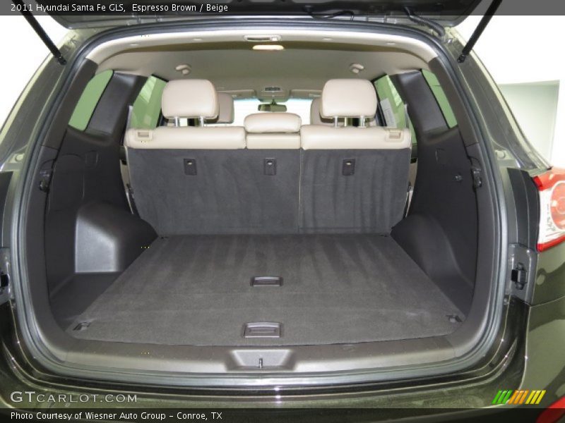 Espresso Brown / Beige 2011 Hyundai Santa Fe GLS