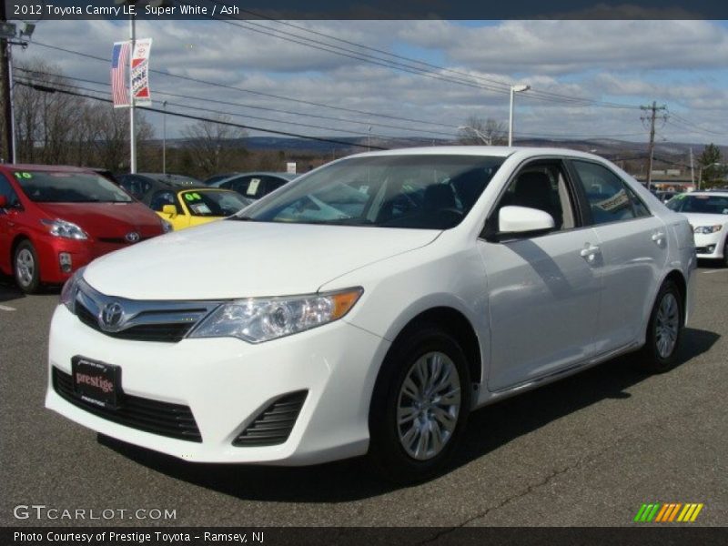 Super White / Ash 2012 Toyota Camry LE