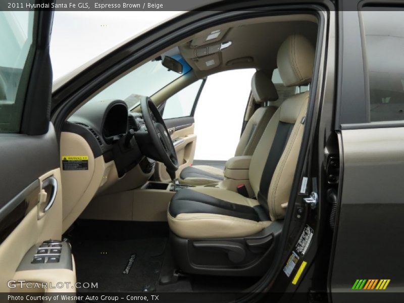 Espresso Brown / Beige 2011 Hyundai Santa Fe GLS