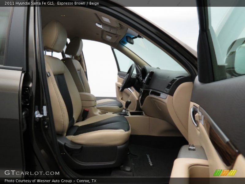 Espresso Brown / Beige 2011 Hyundai Santa Fe GLS