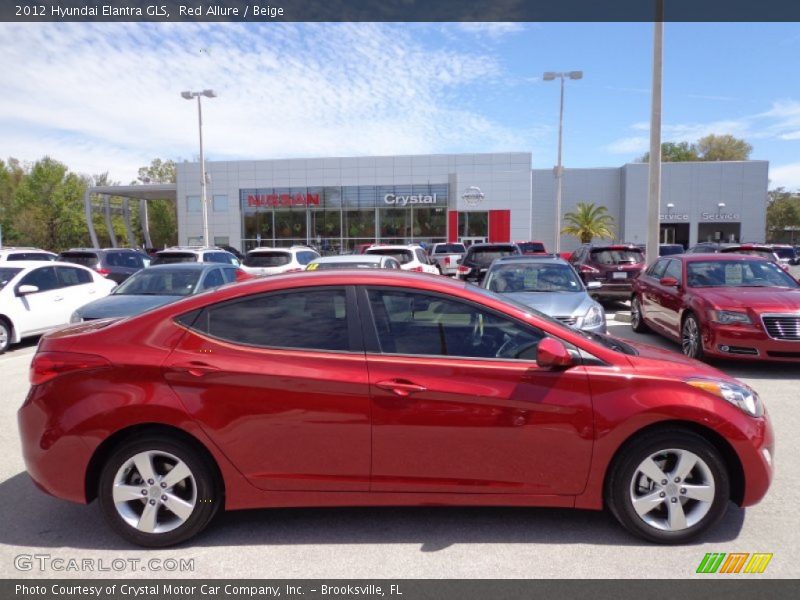 Red Allure / Beige 2012 Hyundai Elantra GLS