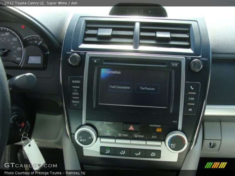 Super White / Ash 2012 Toyota Camry LE