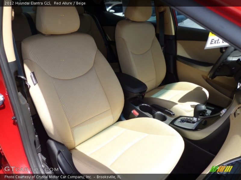 Red Allure / Beige 2012 Hyundai Elantra GLS