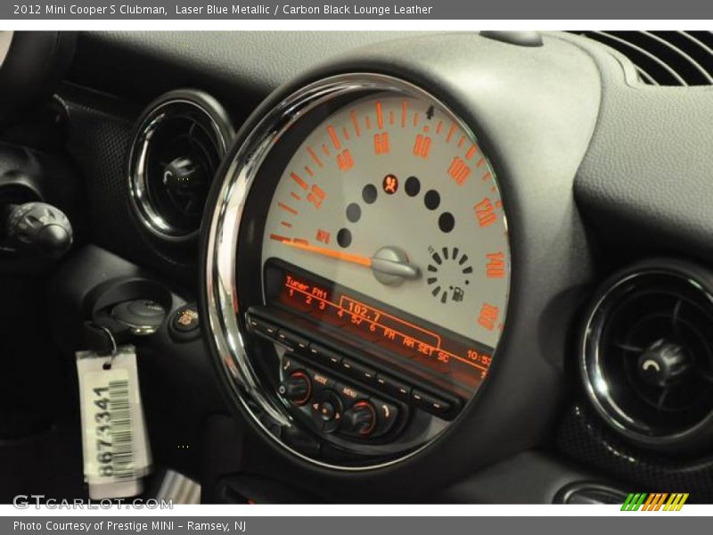 Laser Blue Metallic / Carbon Black Lounge Leather 2012 Mini Cooper S Clubman