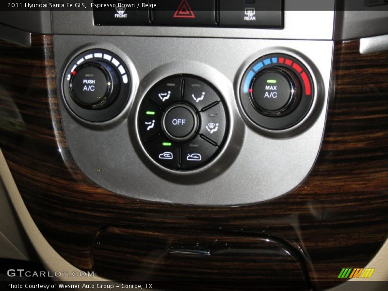 Espresso Brown / Beige 2011 Hyundai Santa Fe GLS