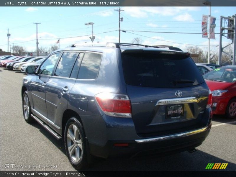 Shoreline Blue Pearl / Black 2011 Toyota Highlander Limited 4WD