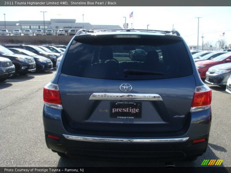 Shoreline Blue Pearl / Black 2011 Toyota Highlander Limited 4WD