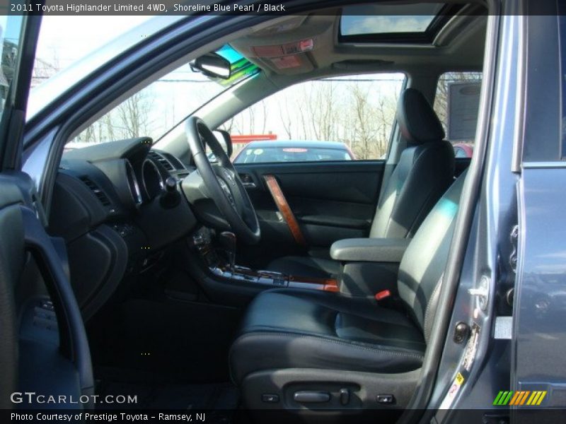 Shoreline Blue Pearl / Black 2011 Toyota Highlander Limited 4WD