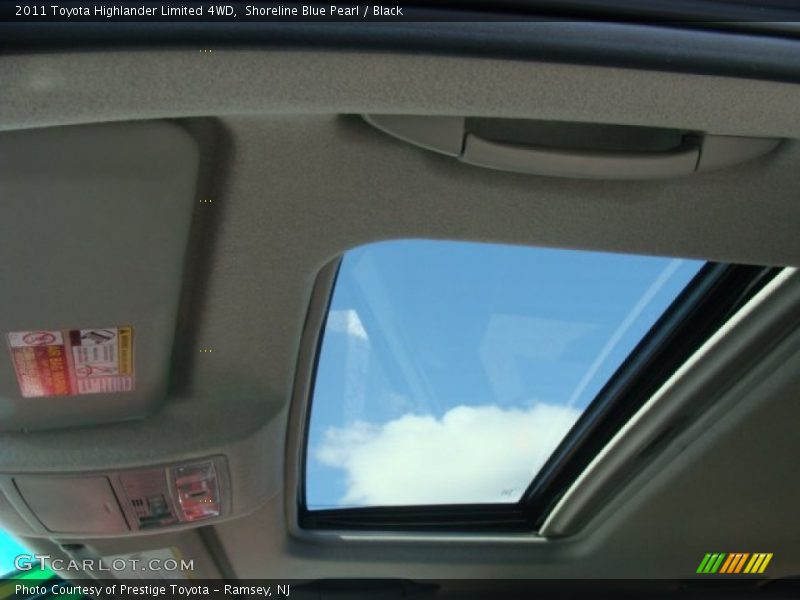 Shoreline Blue Pearl / Black 2011 Toyota Highlander Limited 4WD