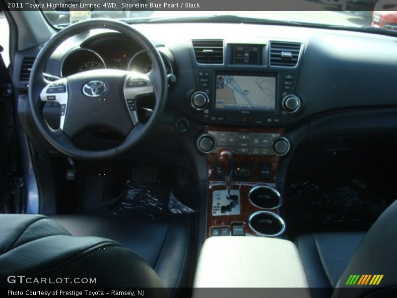 Shoreline Blue Pearl / Black 2011 Toyota Highlander Limited 4WD