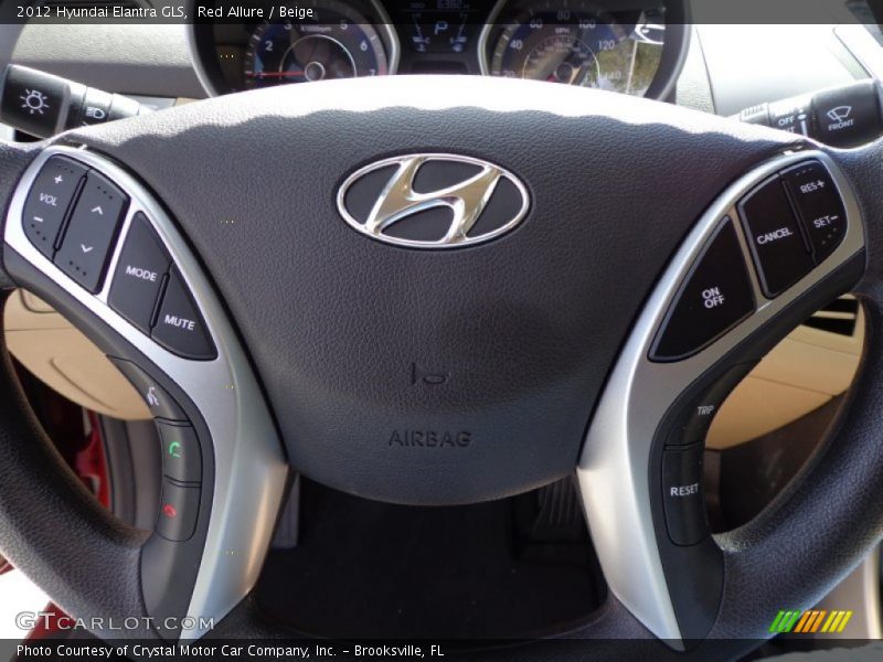 Red Allure / Beige 2012 Hyundai Elantra GLS