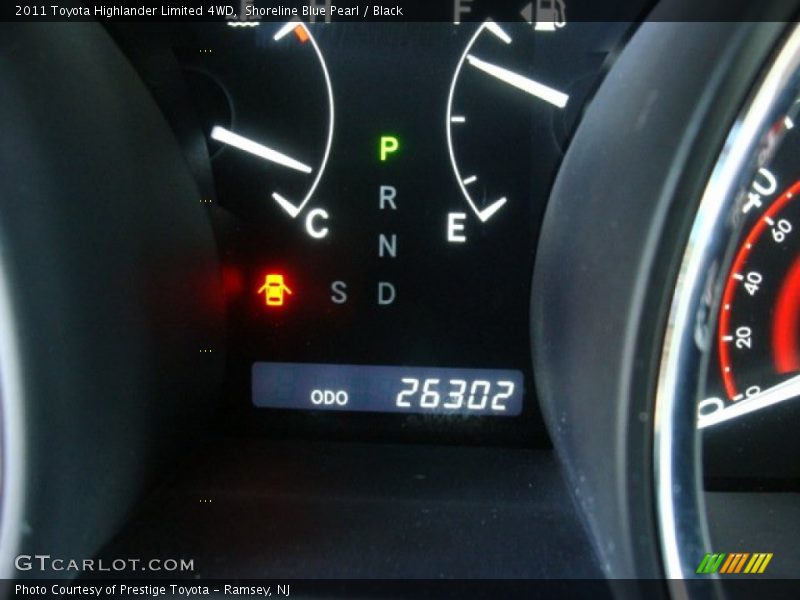 Shoreline Blue Pearl / Black 2011 Toyota Highlander Limited 4WD
