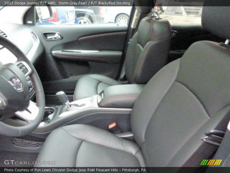 Storm Gray Pearl / R/T Black/Red Stitching 2013 Dodge Journey R/T AWD