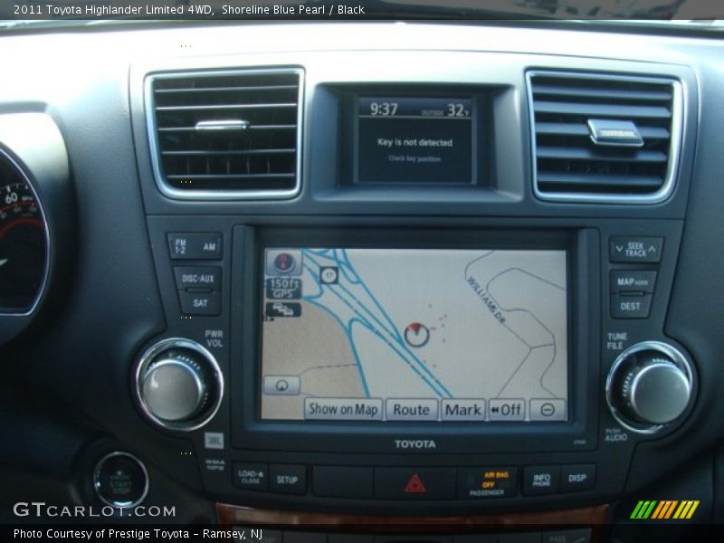 Shoreline Blue Pearl / Black 2011 Toyota Highlander Limited 4WD