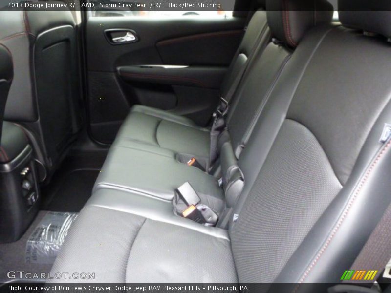 Storm Gray Pearl / R/T Black/Red Stitching 2013 Dodge Journey R/T AWD
